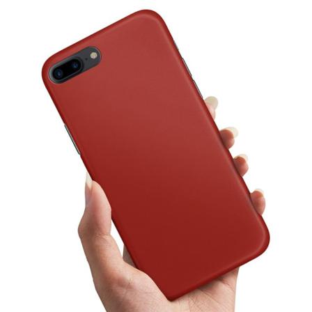 Iphone 7 Plus - Skal / Mobilskal Mörkröd Mörkröd