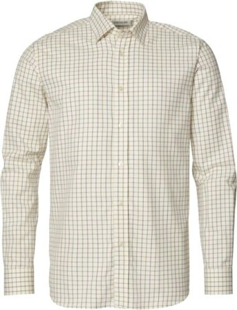 Chevalier Billet Shirt Shooting Fit Men Hazelnut Tattersall