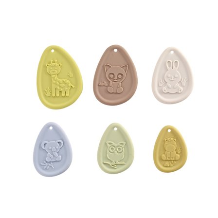 Fidget Legetøj Sensorisk Sten til Børn Voksne - 6 stk. Bekymringssten til Autisme Børn Beroligende - Fidget Stress Legetøj til Angstlindring - Præmier