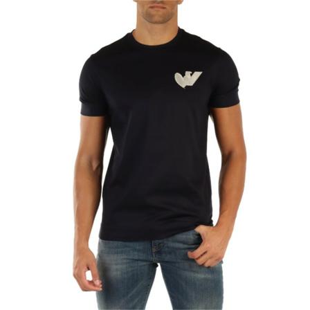 Emporio Armani, T-Shirts Niebieski, Mężczyzna, Rozmiar: 3XL