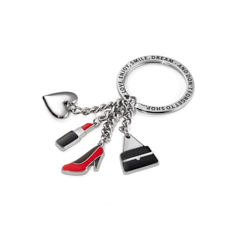 Nyckelring med 4 berlocker Alla hjärtans dag love