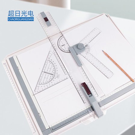 A3 Tegnebrettsett, Teknisk Tegnebord Metrisk System 51*37 Cm, Multifunksjonelt Tegnebordverktøy Med Parallelbevegelse