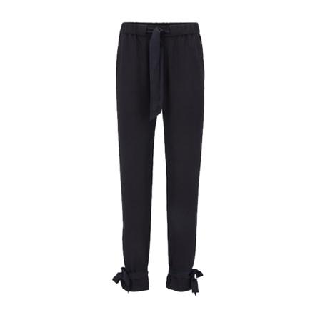 Hugo Boss Satapy Regular Fit Crepe Bukser Blå, Dame Bukser