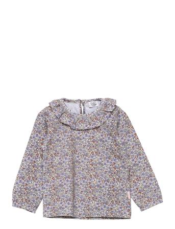 Abriz - T-Shirt Bluse Tunika Blå Hust & Claire