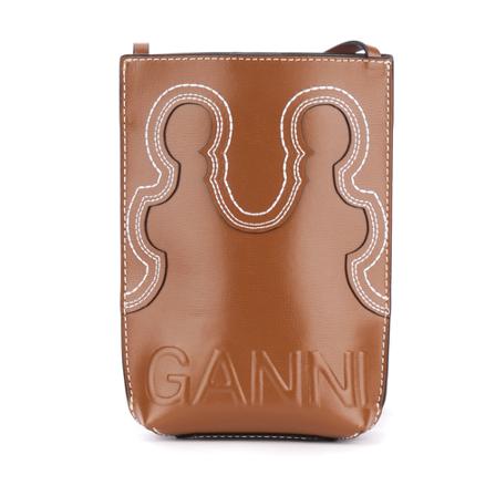Ganni, Cross Body Bags Brązowy, Kobieta, Rozmiar: ONE Size