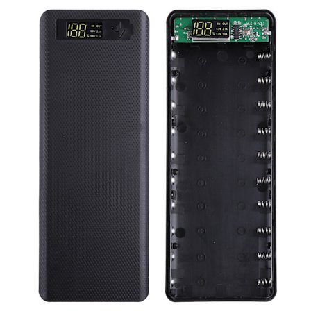 DIY Mobile Power Kit Materiale 10x 18650 genopladelig batteriboks Aftagelig Svejsefri mobiltelefon strømforsyningssæt