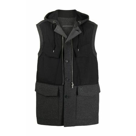 Kenzo, Fa 65Ou 0501Oa 97 Jacket Grijs, Heren, Maat:M,Polyamide