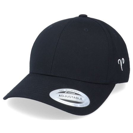 Astrology - Svart adjustable Keps - Aries Sodiac Sign Black Curved Adjustable @ Hatstore