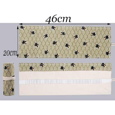 2 st Canvas Pennafodral (36 Fack), Canvas Penselfodral, Färg