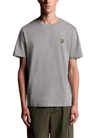 Lyle & Scott Plain T-shirt T-shirts Herr Grå L