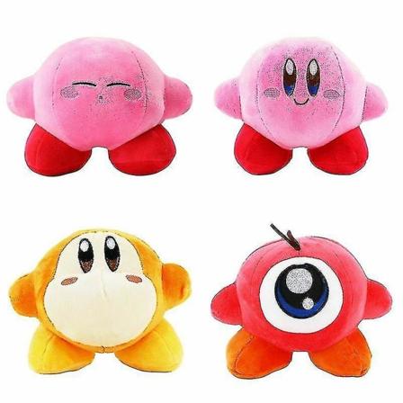 Anime Game Kirby Plysj Fylt Dyr Myk Dukke Barn Nyttår Bursdag Gi pink closed eyes