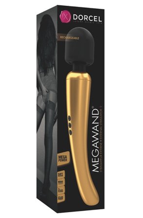 Kjøp Marc Dorcel Rechargeable Megawand Gold - Magisk stav /massasjestav | God pris