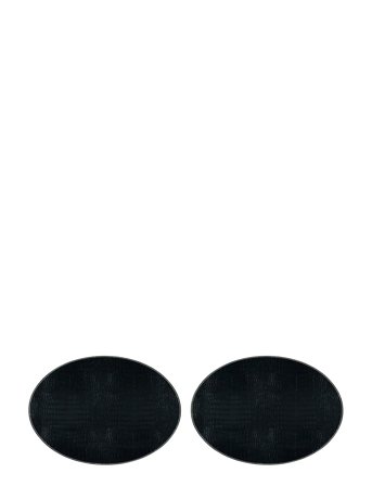 Noble House Bo Place Mat Crocodile 2-Pack - Black - 30X45CM x 14