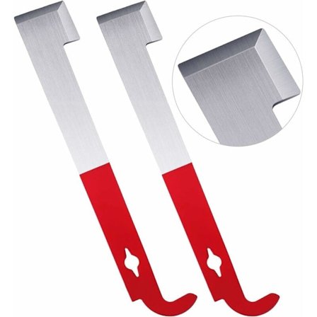 Biverktyg J-krok Biprodukter 2-pack Rostfritt stål Bispatel Ramlyftutrustning för biodlare(274cm)