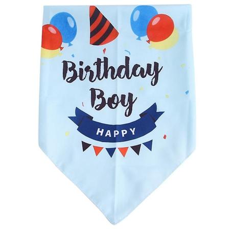 Gratulerer med dagen hundebåndana med bursdags-jente hundebåndana Gratulerer med dagen hundebåndana-blå