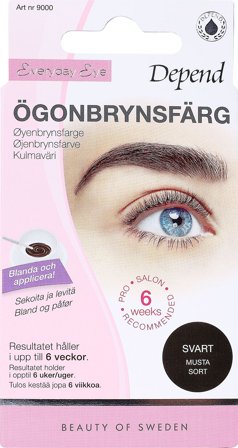 Depend Øjenbrynsfarve Sort, Makeup, Øjenbryn, Øjenbrynsfarve
