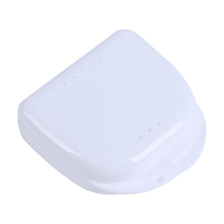 1 stk. tandprotese rengøringsboks retainer boks ortodontiske proteser mundbeskytter opbevaringsboks mundpleje etui~03051