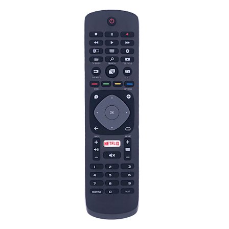 Universell Philips Smart TV-fjernkontroll Svart