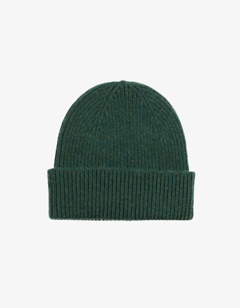 Merino Wool Beanie - Emerald Green - One Size