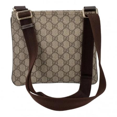Gucci Vintage, Pre-owned Canvas crossbody-bags Bruin, Dames, Maat:ONE Size