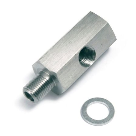 1/8 tum NPT tryckgivare T-koppling till turboadaptermatningsledning