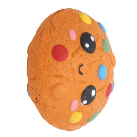 Kak-Cookies Choklad Kläm-Leksak, Långsamt Stigande Mjuk Söt Cartoon, Stressavlastande Leksak - Gul