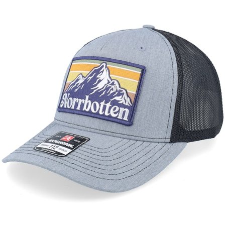 Wild Spirit - Swedish Norrbotten Landscape Heather Grey/Black A-Frame Trucker Trucker Grey Cap - @ Hatstore