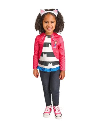 Gabby's Dollhouse Top And Hairband For Dress-Up Patterned Rubies