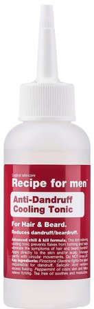Recipe For Men Anti-Dandruff cooling Tonic Hair & Beard 100 ml, Mænd, Skægpleje, Øvrigt