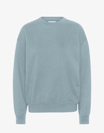 Organic Oversized Crew - Steel Blue - XL