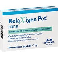 Relaxigen Pet Cane 20 Compresse - Calmante Naturale per Cani