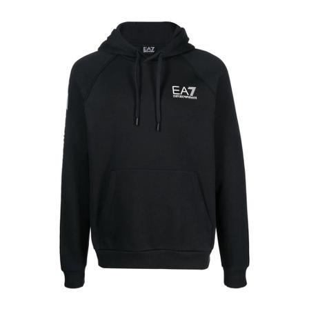 Emporio Armani Ea7, Hoodies Zwart, Heren, Maat:S