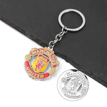 2-pack Colorful Metal Keychains for Cars, Souvenirs and Gifts for Football Fans