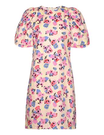 Yasemmi Ss Dress S. Lyhyt Mekko Monivärinen/Kuvioitu YAS