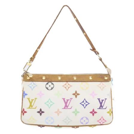 Louis Vuitton Vintage, Pre-owned Canvas pouches Wit, Dames, Maat:ONE Size