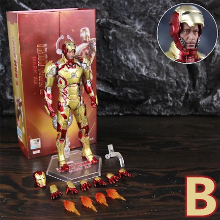 Zd Toys Marvel Iron Man Mk1 Mk2 Mk3 Mk4 Mk5 Mk6 Mk7 Mk42 Mk43 7" Film Actionfigur Iron-man Mark 1 2 3 4 5 6 7 42 43 Legends C
