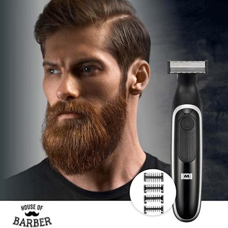 Melissa genopladelig skæg- og kropstrimmer med 60 minutters dri