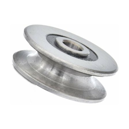 8mm Djup U-spår Rostfritt Stål Kullager Remskiva 250kg Metallremskiva för Lyftguide Inre Diameter (40 x 13mm)