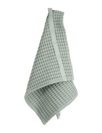 Big Waffle Hand Towel Home Textiles Bathroom Textiles Towels & Bath Towels Vihreä The Organic Company