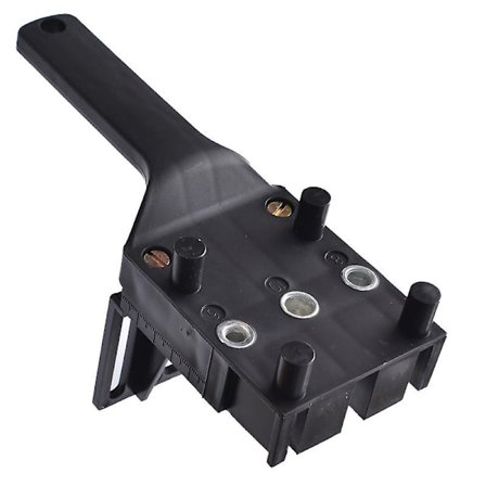 Håndborguide for hullsagverktøy for bruk med de fleste hånd- og kraftbor (svart)