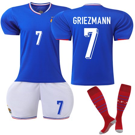 Frankrike Hjemme Fotballdrakt Barn 2024 Nr. 7 Griezmann