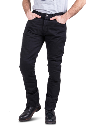 Jeans Moto Course Oslo Rinforzati in Aramide Taglio Dritto/Regular Nero W34 x L34