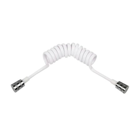 1,5 meter 2 meter Fjederbrusehoved Vandslange Fleksibel Teleskopisk Rør Badeværelse Badekar Vandslange (Hvid2m)