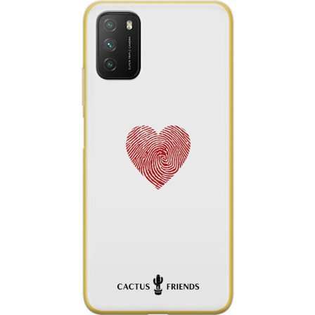 Kompatibel Mobilcover til Xiaomi Xiaomi Poco M3 Cactus and Friends - Fingerprint Love