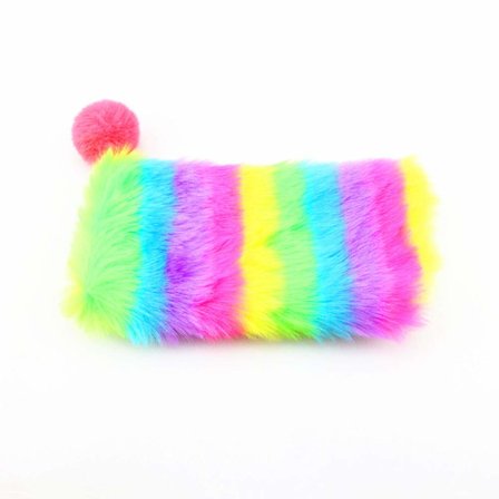 Sateenkaari kynä kynä kotelo, suuri kapasiteetti Stationery Säilytyspussi