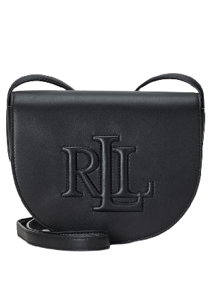 Lauren Ralph Leather Medium Witley Crossbody Handväskor Dam Svart ONESIZE