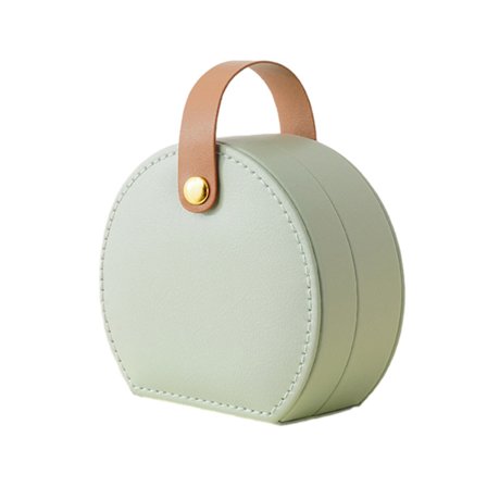 Enkel smyckeförvaringslåda med handtag Lättviktsörhängen Ringar behållare för utomhusresor