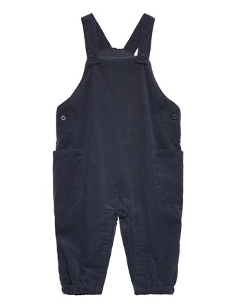 Mango Long Corduroy Dungarees Marinblå
