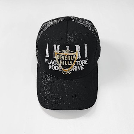 Ny Amiri Læder Label Vaskemærke Hat(19)