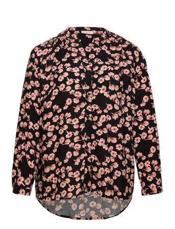 Caranita Ls Shirt Aop Långärmad Skjorta Multi/mönstrad ONLY Carmakoma